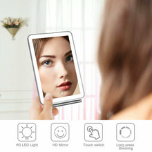 Load image into Gallery viewer, USB Charging 32LED Makeup Mirrors Portable Vanity Lighted Illuminated Standing