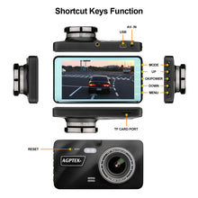 Load image into Gallery viewer, Black 4 in Vehicle 1080P Car Dashboard DVR Camera Video Recorder Dash Cam G-Sensor