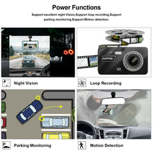 Load image into Gallery viewer, Black 4 in Vehicle 1080P Car Dashboard DVR Camera Video Recorder Dash Cam G-Sensor