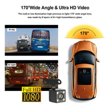Load image into Gallery viewer, Black 4 in Vehicle 1080P Car Dashboard DVR Camera Video Recorder Dash Cam G-Sensor