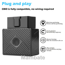 Load image into Gallery viewer, OBD II GPS GPRS Tracker Real Time Vehicle Tracking Device for Car Truck Locator
