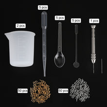 Load image into Gallery viewer, 155pcs DIY Silicone Casting Molds Tool Jewelry Making Mould Set Glitter Flower