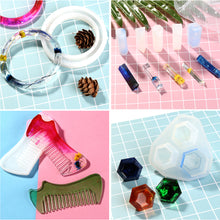 Load image into Gallery viewer, 155pcs DIY Silicone Casting Molds Tool Jewelry Making Mould Set Glitter Flower