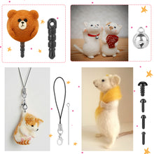 Load image into Gallery viewer, Needle Felting Kit 24 Colors Wool Roving Felt Starter Kit Tools with Fibre Yarn DIY