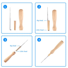 Load image into Gallery viewer, Needle Felting Kit 24 Colors Wool Roving Felt Starter Kit Tools with Fibre Yarn DIY