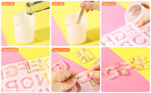 Load image into Gallery viewer, DIY Casting Mold, FIXM Alphabet Silicone Mold Letter Jewelry Making Mold, Number Alphabet Mold for DIY Craft Casting Mould with resin decoration fillers Set Kit