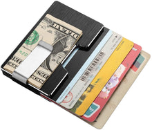 Load image into Gallery viewer, FITNATE Money Clip Carbon Fiber Wallet Pocket RIFD Blocking Card Holder Minimalist
