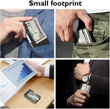 Load image into Gallery viewer, FITNATE Money Clip Carbon Fiber Wallet Pocket RIFD Blocking Card Holder Minimalist