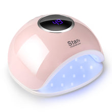 Load image into Gallery viewer, Pink FINATE 72W UV LED Gel Nail Lamp with 4 Timers Auto Sensor Quick Dry Manicure Set