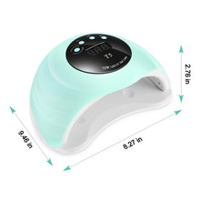 Load image into Gallery viewer, Green LED Nail Lamp 48W UV LED Gel Nail Lamp with 4 Timers 10s/30s/60s/99s Auto Sensor