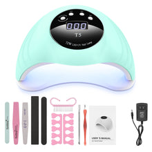 Load image into Gallery viewer, Green LED Nail Lamp 48W UV LED Gel Nail Lamp with 4 Timers 10s/30s/60s/99s Auto Sensor