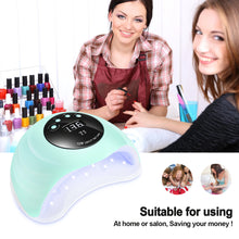 Load image into Gallery viewer, Green LED Nail Lamp 48W UV LED Gel Nail Lamp with 4 Timers 10s/30s/60s/99s Auto Sensor