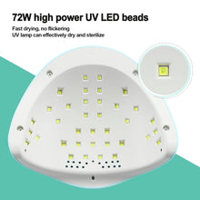 Load image into Gallery viewer, Green LED Nail Lamp 48W UV LED Gel Nail Lamp with 4 Timers 10s/30s/60s/99s Auto Sensor