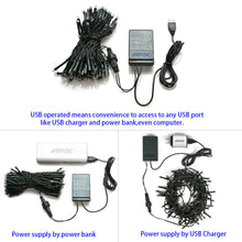 Load image into Gallery viewer, Agptek 32FT Cool White 100 LED Battery Operated String Light
