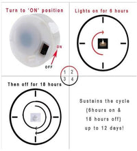 Load image into Gallery viewer, AGPtEK 24pcs Timer Flickering Flameless LED Candles Battery-Operated Tealights for Wedding Holiday Party Home Decoration (Cool White)