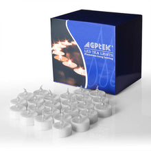 Load image into Gallery viewer, 60pcs Cool White LED Candle Light Flameless Tealight Coin Battery Operated Party