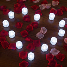 Load image into Gallery viewer, 12Pcs Cool White Flickering Led Tealight Timer Candles