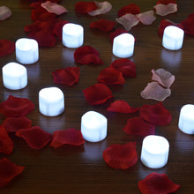 Load image into Gallery viewer, 12Pcs Cool White Flickering Led Tealight Timer Candles