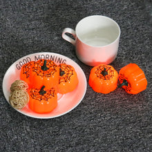 Load image into Gallery viewer, 12 Packs LED Pumpkin Lights Battery Operated Pumpkin Tealight Candles for Halloween, Christmas, Thanksgiving and Theme Parties