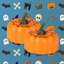 Load image into Gallery viewer, 12 Packs LED Pumpkin Lights Battery Operated Pumpkin Tealight Candles for Halloween, Christmas, Thanksgiving and Theme Parties