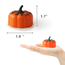 Load image into Gallery viewer, 12 Packs LED Pumpkin Lights Battery Operated Pumpkin Tealight Candles for Halloween, Christmas, Thanksgiving and Theme Parties