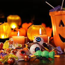 Load image into Gallery viewer, 12 Packs LED Pumpkin Tealights Smokeless Candles Halloween Chrismas Parties