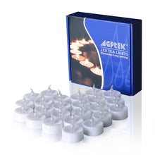 Load image into Gallery viewer, 100Pcs Cool White LED Tealight Flameless Smokeless Candles for Wedding Party