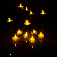 Load image into Gallery viewer, 100pcs Amber Yellow LED Candle Tea Light Flameless Steady Tealight