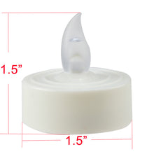 Load image into Gallery viewer, 100pcs Amber Yellow LED Candle Tea Light Flameless Steady Tealight