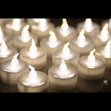 Load image into Gallery viewer, 24Pcs Warm White Tealights Timer Flameless Smokeless Candles