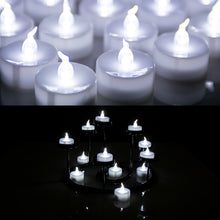 Load image into Gallery viewer, 100pcs Cool White LED Candle Tea Light Flameless Flickering Flashing Tealight