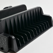 Load image into Gallery viewer, Agptek PS4 Vertical Stand with Cooling Fan, Dual Controllers Charging Station with 12 Game Storage Slots, 2 Port USB Hub & 8 Bonus Thumb Grip Cover Cap, Multi-Functional Cooling Stand, Compatible with PS4, PS4 Slim & PS4 Pro Console, Black