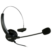 Load image into Gallery viewer, 2.5mm Headset for Cordless Phones 6FT Hands-Free Noise Cancelling Monaural Headset
