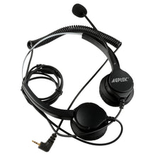 Load image into Gallery viewer, 2.5mm Dual Headset for Cordless Phones 6FT Hands-Free Noise Cancelling Monaural Headset