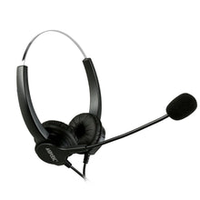 Load image into Gallery viewer, 2.5mm Dual Headset for Cordless Phones 6FT Hands-Free Noise Cancelling Monaural Headset