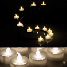 Load image into Gallery viewer, AGPtEK Timer Flickering Flameless LED Candles Battery-Operated Tealights for Party Home Decoration 24pcs(Warm White)