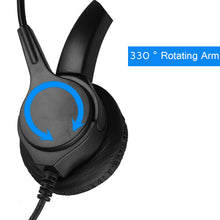 Load image into Gallery viewer, Call Center Noise Cancelling Corded Binaural Hands-free Headset Headphone With Microphone