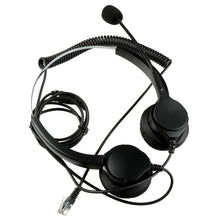 Load image into Gallery viewer, Call Center Noise Cancelling Corded Binaural Hands-free Headset Headphone With Microphone