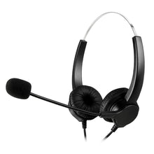 Load image into Gallery viewer, Call Center Noise Cancelling Corded Binaural Hands-free Headset Headphone With Microphone