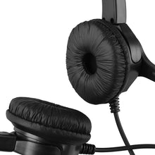 Load image into Gallery viewer, Call Center Noise Cancelling Corded Binaural Hands-free Headset Headphone With Microphone