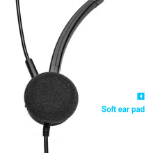 Load image into Gallery viewer, Noise Canceling Headset Convertible RJ9 Earphone with Microphone Adaptor