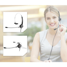 Load image into Gallery viewer, Noise Canceling Headset Convertible RJ9 Earphone with Microphone Adaptor