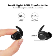 Load image into Gallery viewer, Mini Wireless Bluetooth Twins Earbuds Mic True Bass Stereo In-Ear TWS Earphones