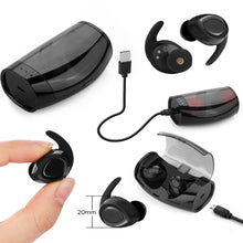 Load image into Gallery viewer, Mini Wireless Bluetooth Twins Earbuds Mic True Bass Stereo In-Ear TWS Earphones