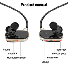 Load image into Gallery viewer, 2 in 1 Sports MP3 Player Waterproof Stereo Bluetooth Headsets Earphone 16GB