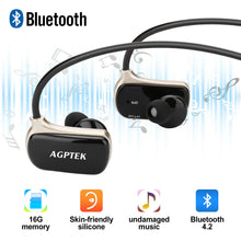 Load image into Gallery viewer, 2 in 1 Sports MP3 Player Waterproof Stereo Bluetooth Headsets Earphone 16GB