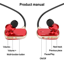 Load image into Gallery viewer, 2 in 1 Sports MP3 Player Waterproof Stereo Bluetooth Headsets Earphone 16GB