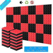 Load image into Gallery viewer, Sound Proof Padding, AGPtEK 24 Packs Soundproof Foams 25x25x5CM Acoustic Foam Panels, Ideal for Recording Studio, TV Room, Kid’s Room,and Office and Podcast Recording