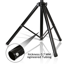 Load image into Gallery viewer, 2Pack Speaker Tripod Stand Adjustable Holder for Recording Room Studio Party