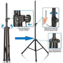 Load image into Gallery viewer, AGPtEK Microphone Stand Wind Screen Bracket with Adjustable Non-slip Tripod Base